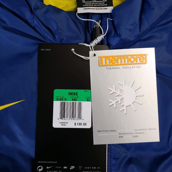 NWT Men’s Nike Golf Thermal Insulation Jacket - Picture 2 of 2